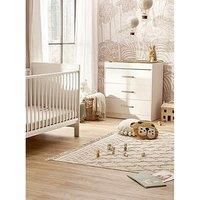 Silver Cross | Convertible Cot & Dresser Changing Table | Cot to Toddler Bed | Cot L144.5cm x W75cm x H102cm | Newborn to 4 years old | Devon White