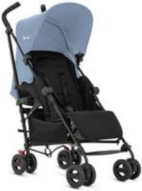Silver Cross Essentials - Zest Pushchair - Foldable Travel Stroller - Everyday Travel Stroller - Buggy - Newborns to 4 Years - Blue