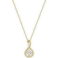 Created Brilliance Women's Kirsty Yellow Gold Lab Grown Diamond Necklace | Size: 18 inches