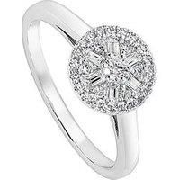 Created Brilliance Lottie , 9Ct White Gold 0.36Ct Tw Lab Grown Diamond Ring