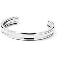 The Love Silver Collection Men'S Stainless Steel Open Cuff Bangle