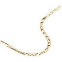 The Love Collection 9Ct Yellow Gold Solid Curb Chain Necklace (3.75Mm) 20 Inch
