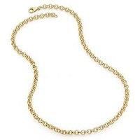 The Love Collection 9Ct Yellow Gold Rolo Chain Necklace (5Mm) 18 Inch