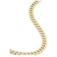 The Love Collection 9Ct Yellow Gold Solid Curb Chain Necklace (6.5Mm) 20 Inch