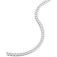 The Love Silver Collection Sterling Silver Curb Chain (3.5Mm) Necklace 20 Inch