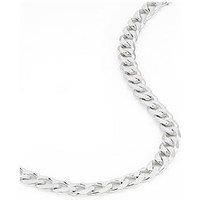 The Love Silver Collection Sterling Silver Curb Chain (4.3Mm) Necklace 20 Inch