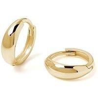 The Love Collection 9Ct Gold Bold Huggie Hoop Earrings