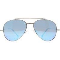 Montana Sunglasses MP185 C Shiny Silver Revo Blue Polarized