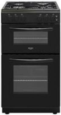 Bush CTFS50TWNGCB 50cm Twin Cavity Gas Cooker - Black