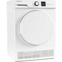 White Knight WK-AT8CW 8kg Condenser Tumble Dryer,15 Programmes, Auto Dry, B Rated - H84.5 x W59.6 x D56.3 (cm)