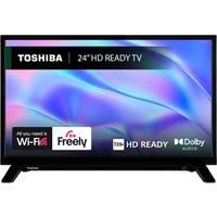 Toshiba 24" WV2553DB HD Ready Smart VIDAA TV, HDR, Freely, Disney plus, Prime Video, Netflix, Dolby Audio, Works with Alexa, Works with Google Assistant, VIDAA Voice 2025