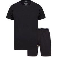 Lyle & Scott Men/'s Charlie Pyjama Sets, Black (Black 9004), Small (Size:Small)