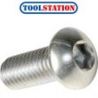 Stainless Steel Socket Button Screw M5 x 12mm