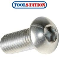 Stainless Steel Socket Button Screw M6 x 16mm