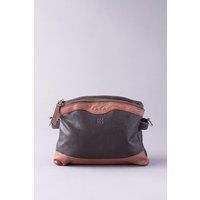 Ladies Hartsop Contrast Leather Cross Body Bag in Brown