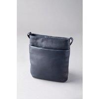 Lexi Leather Cross Body Bag in Navy Blue