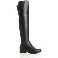 AJVANI high over the knee stretch pull on low heel boots size 3 36