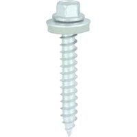 TIMCO DS45W16BB Hex Double Slash Timber Screw 6.3 x 45 and M16 Washers - Silver Ruspert (Bag of 90)