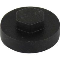 TIMco 1900E53CAP Hex Cover Cap 5/16" x 19mm - Black (Bag of 1000)