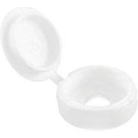 TIMCO Hinged Screw Caps Small White - To fit 3.0 to 4.5 Screw