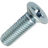 Machine Screw Pozi Countersunk Bright Zinc Plated M5 25mm Pack of 100