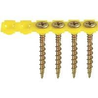 Timco 4.5 x 70mm Collated Woodscrew Zinc Yellow Passivated - Box of 500
