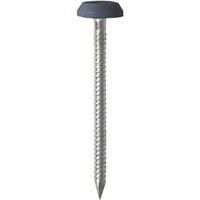 TIMco Polymer Headed Nails - 50mm (Anthracite Grey)