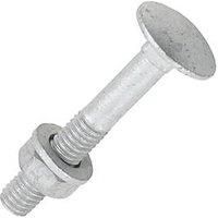 Timco - Carriage Bolts Hex Nuts & Form A Washers - Dome - Exterior - Silver