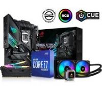 PC SPECIALIST Intel Core i7 Processor, ROG STRIX Gaming Motherboard, 16 GB RAM &H100i RGB CPU Cooler Components Bundle