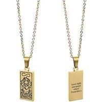 Treat Republic Personalised Strength Tarot Card Necklace