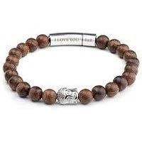 Treat Republic Personalised Men'S Wooden Buddha Bracelet
