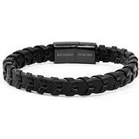 Treat Republic Personalised Men'S Leather Chevron Bracelet