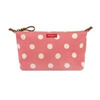 Cath Kidston Button Spot Twill Red Pouch Cosmetic Bag