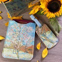 Van Gogh Passport Holder and Luggage Tag | Birthday Gifts for her | Designer | Luggage Tags | Gifts for Women | Birthday Presents for Women