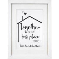 Signature Gifts Personalised Best Place To Be A4 Framed Print