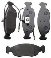 Front Brake Pad Set 2x Pads Integrated Wear Indicator - Eicher Premium A03791N