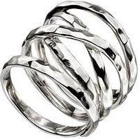 The Love Silver Collection Sterling Silver Wide Wrap Ring