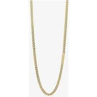 Gold Tone Stainless Steel Plate Curb Chain N4648