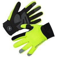 Endura Men/'s Strike Long Finger Gloves, Hi-Viz Yellow, S
