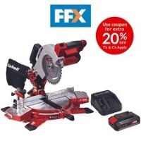 Einhell TE-MS18/2.5AHKIT 18V 1 x 2.5Ah 210mm Mitre Saw Kit With Saw Blade