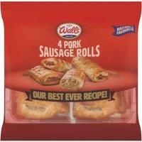 Wall's 4 Pork Sausage Rolls 220g