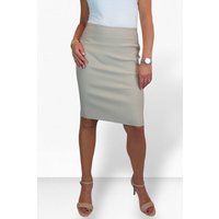 icecoolfashion Women/'s Stretch Smart Casual Bodycon Pencil Skirt Ladies Above Knee Special Occasion Slim Fit Office Skirt Beige (6)