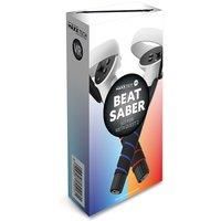 Maxx Tech VR Beat Saber Kit – designed for Oculus/Meta Quest 2 controllers, includes 2 x 2-in1 dual grips compatible with Beat Saber, Baseball, Tennis, Kayak, Supernatural + many more VR games