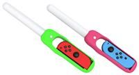 Maxx Tech Dance /'n/' Play Kit for Nintendo Switch/OLED - 2x sound sensitive LED glow sticks for fitness, music and dance games