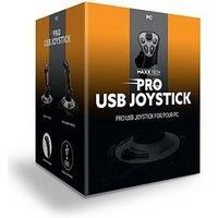 Maxx Tech USB Joystick, 12 Programmable Buttons, 8-Way HAT Switch, Rudder & Throttle Control, For PC