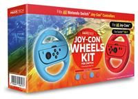 Maxx Tech Joy-Con Wheels and Grips Kit for Nintendo Switch 2&1, Mario Kart World, Mario Kart 8 Deluxe, Nintendo Switch 2 & 1 compatible