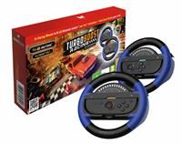 Maxx Tech Turbo Boost Racing Kit for Switch 2 & 1 - Includes: Turbo Boost Racing downloadable code in box; 2x Turbo LED Racing Wheels