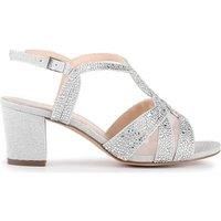Glitter 'Nadia' Wide Fit Block Heel Sandals