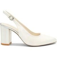 Dyebale Satin 'Alston' High Block Heel Sling Back