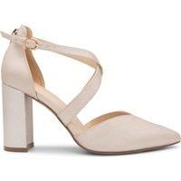 Paradox London Felicia Wide Fit Heeled Shoe - Nude
